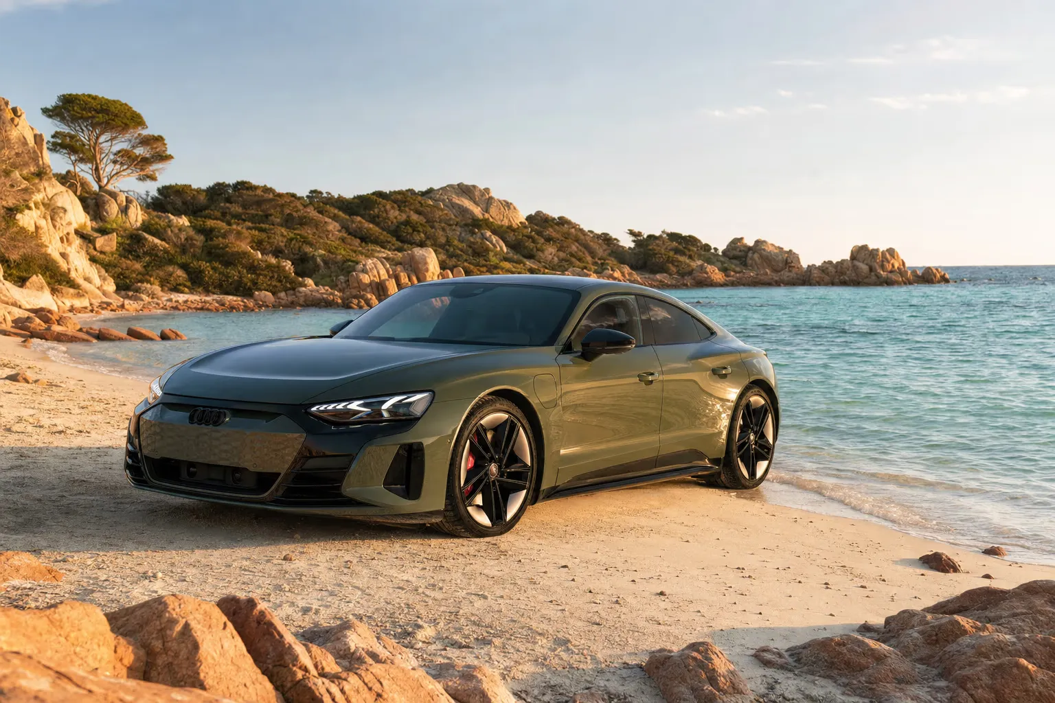 Noleggio Audi RS e-tron GT in Sardegna – LSM Car Luxury