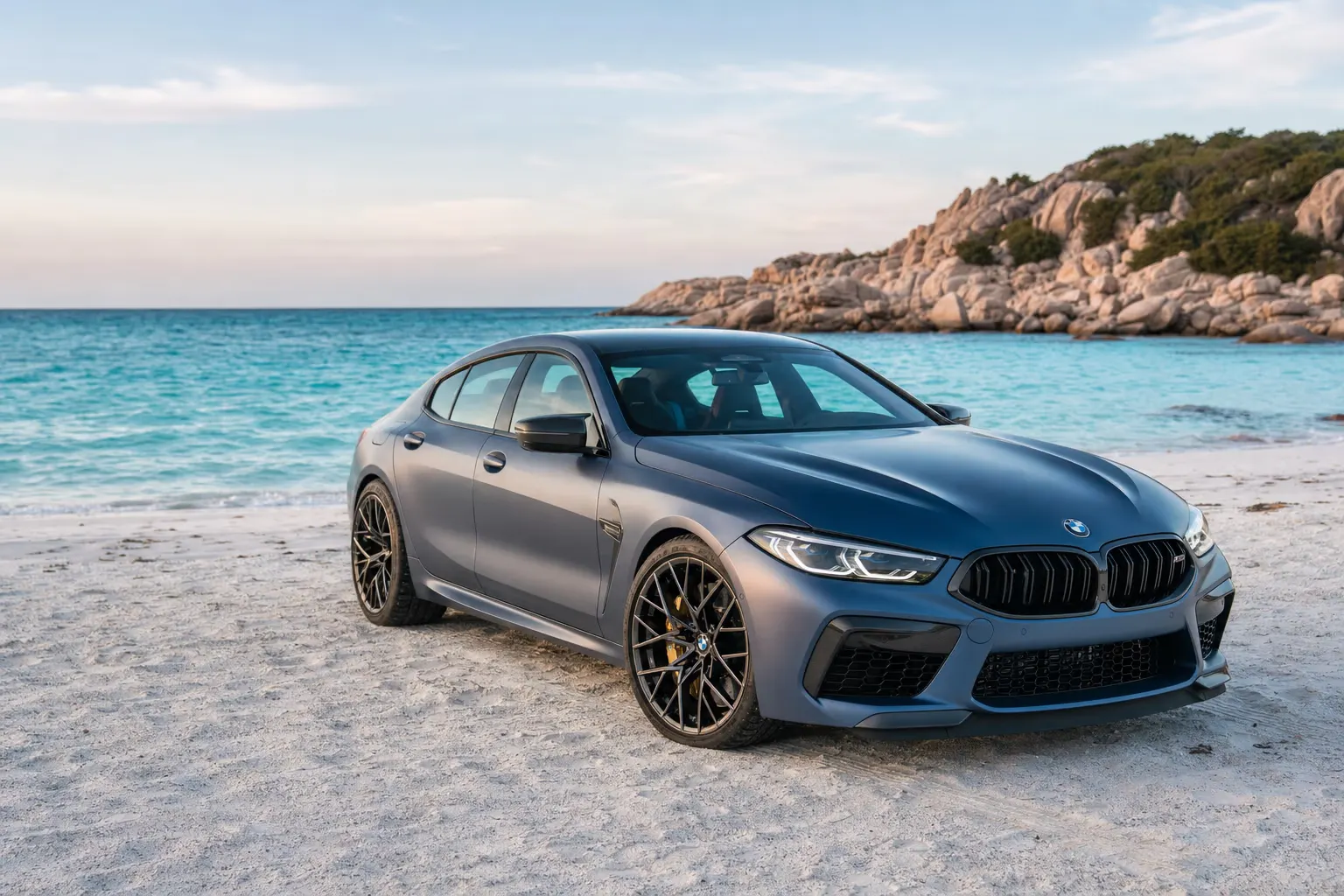 Rent a BMW M8 Competition Gran Coupé in Sardinia – LSM Car Luxury