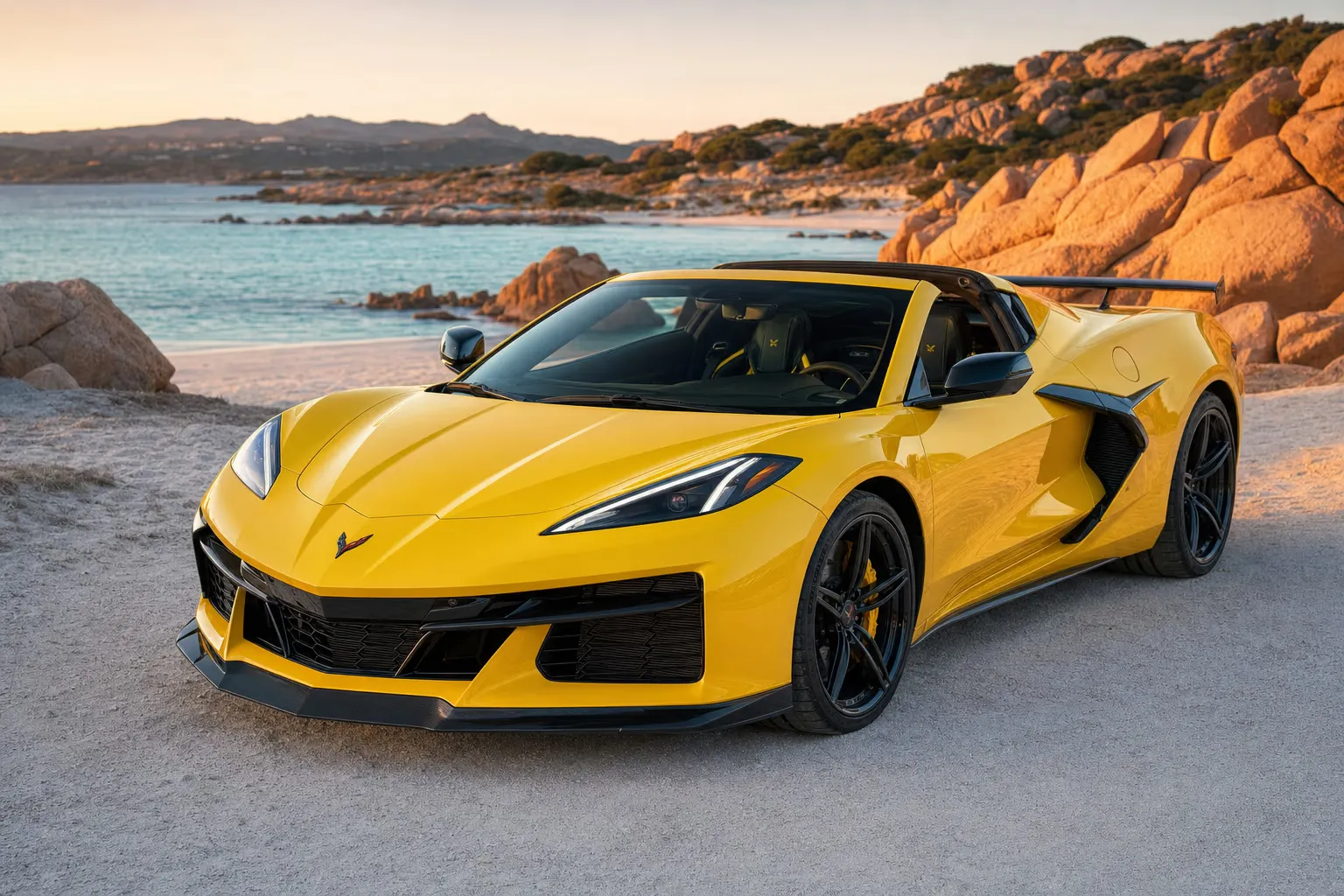 Rent a Chevrolet Corvette Z06 in Sardinia – LSM Car Luxury