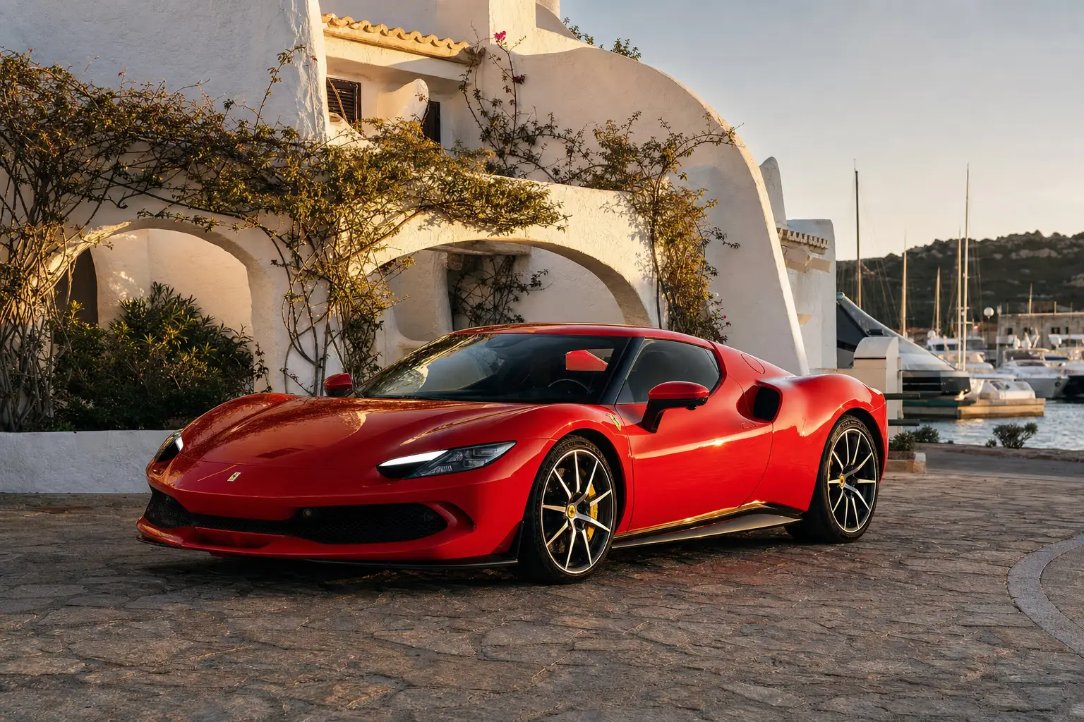 Ferrari a Porto Cervo — noleggio LSM Car Luxury