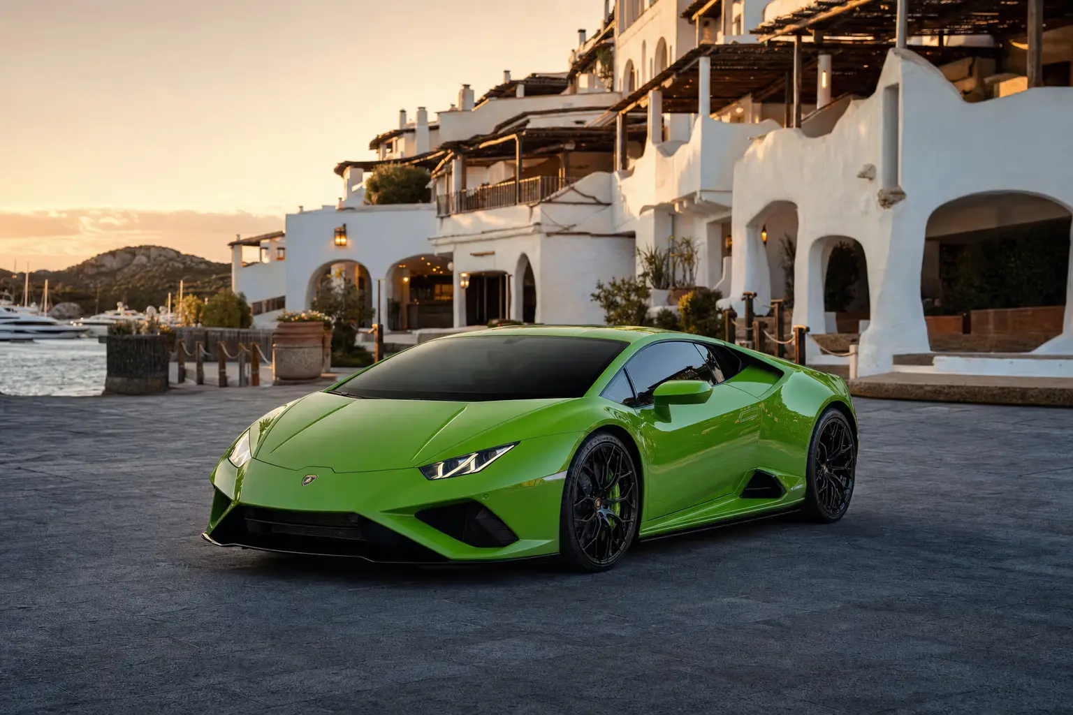 Lamborghini a Porto Cervo — noleggio LSM Car Luxury
