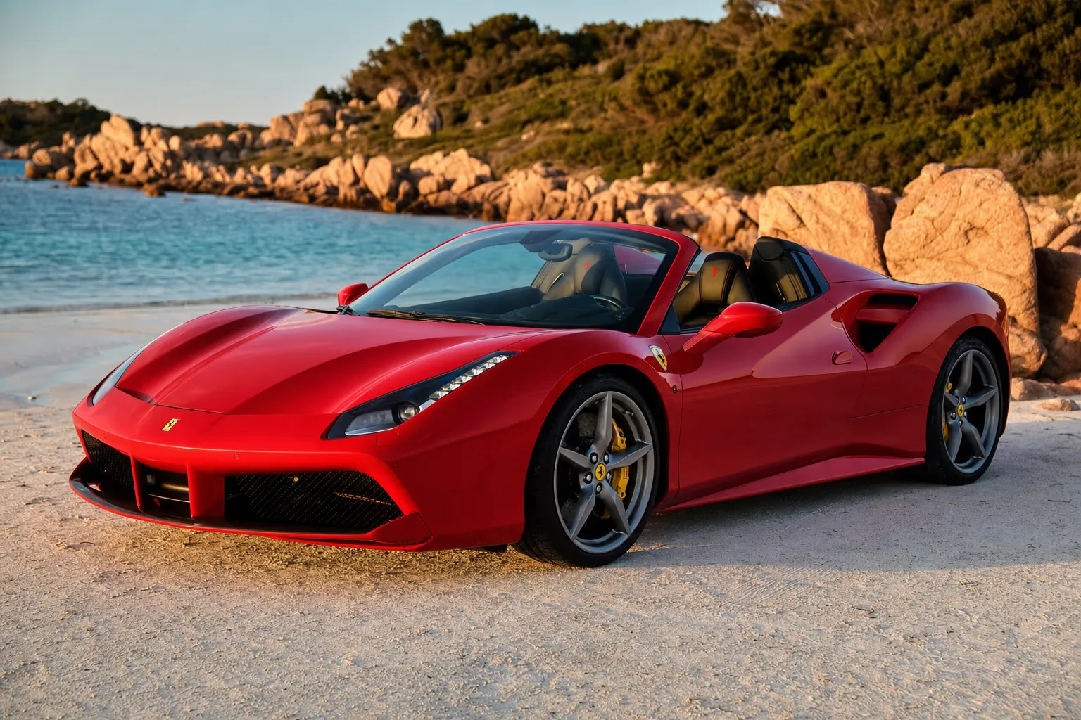 Noleggio Ferrari 488 Spider in Sardegna – LSM Car Luxury
