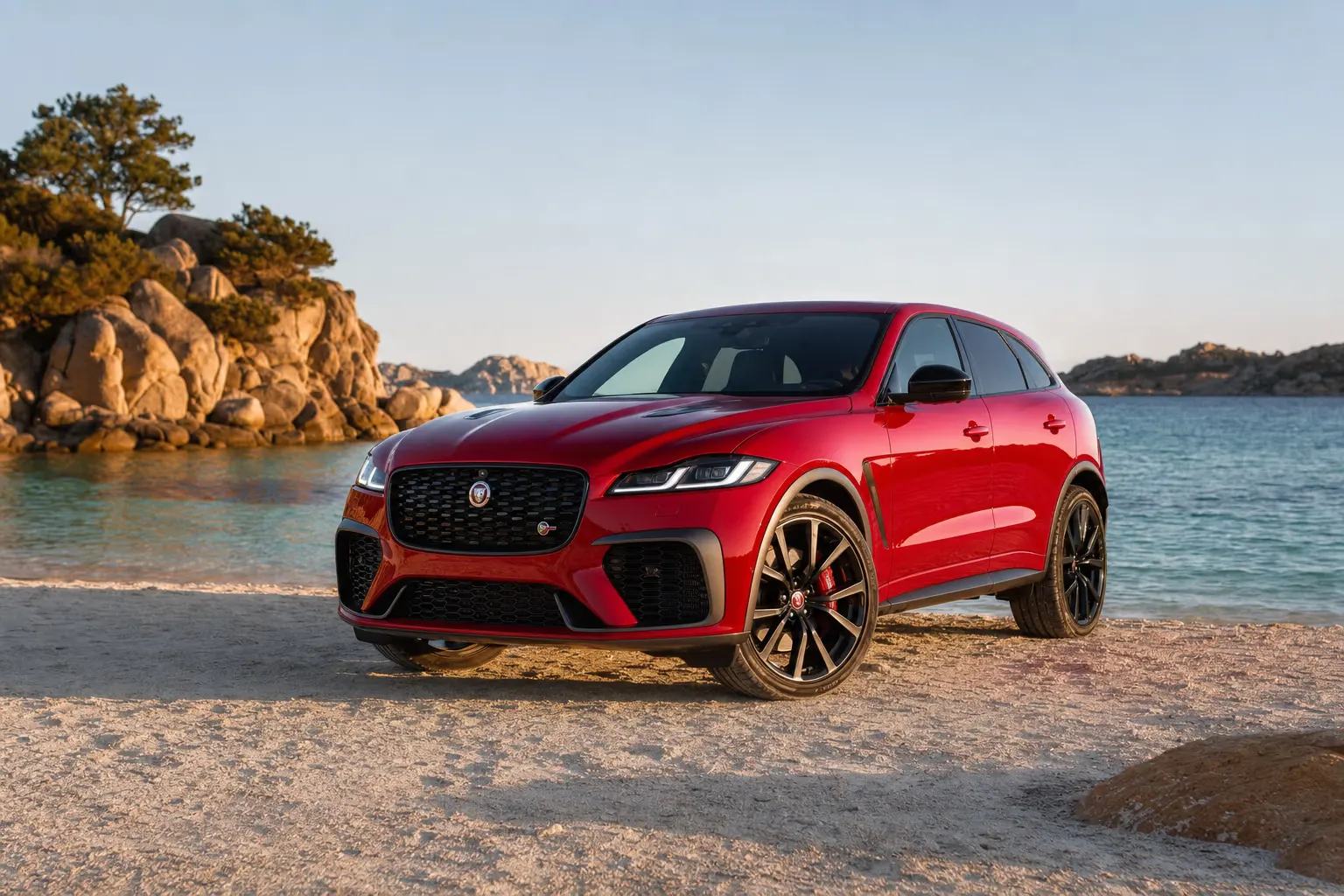 Rent a Jaguar F-Pace SVR in Sardinia – LSM Car Luxury