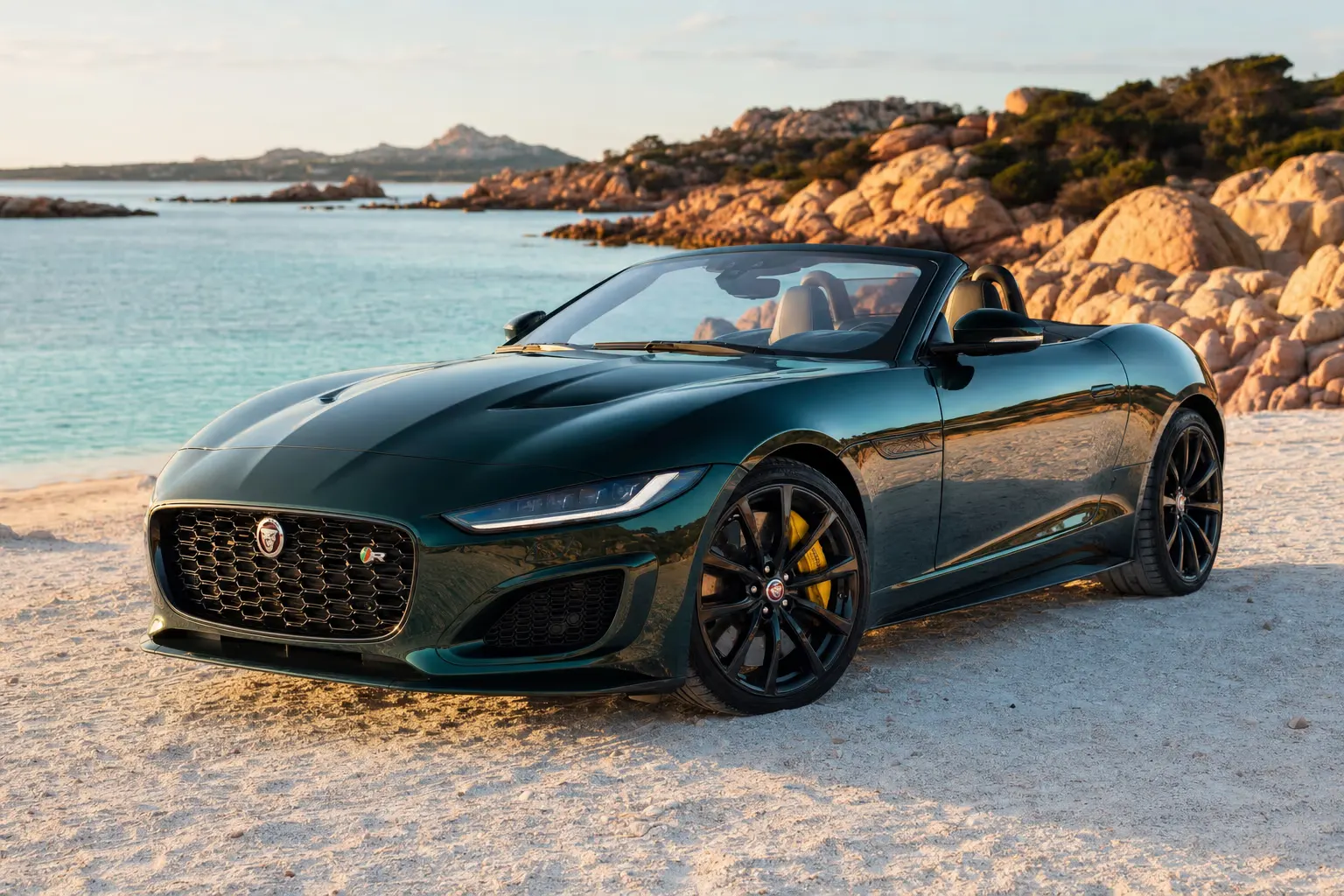 Rent a Jaguar F-Type R Convertible in Sardinia – LSM Car Luxury