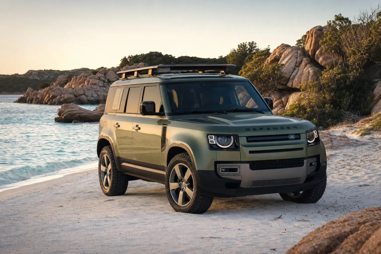 Rent a Land Rover Defender 110 in Sardinia – LSM Car Luxury