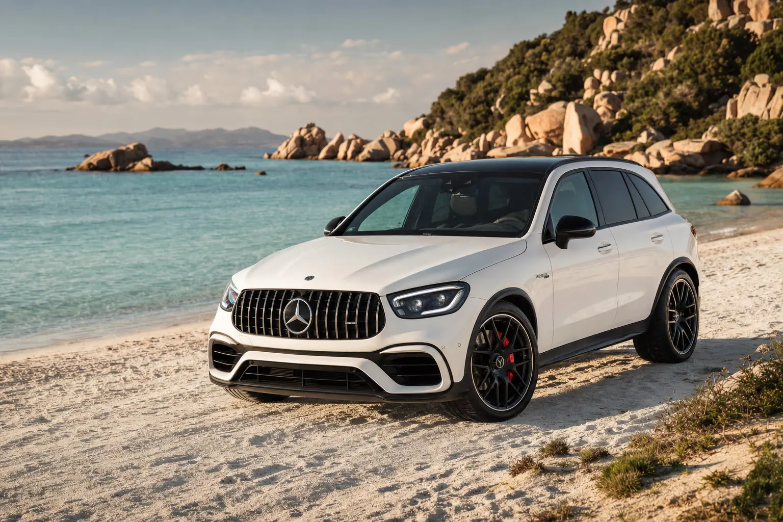 Rent a Mercedes-AMG GLC 63 in Sardinia – LSM Car Luxury