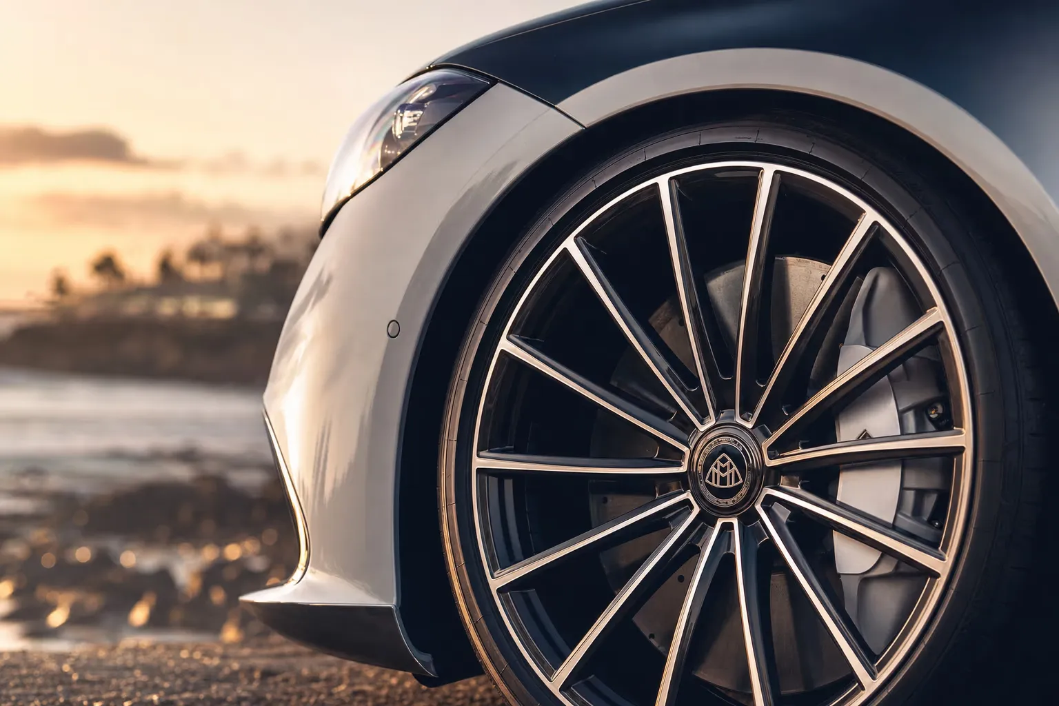 Dettaglio cerchio e pinza freno della Mercedes-Maybach Maybach S 580