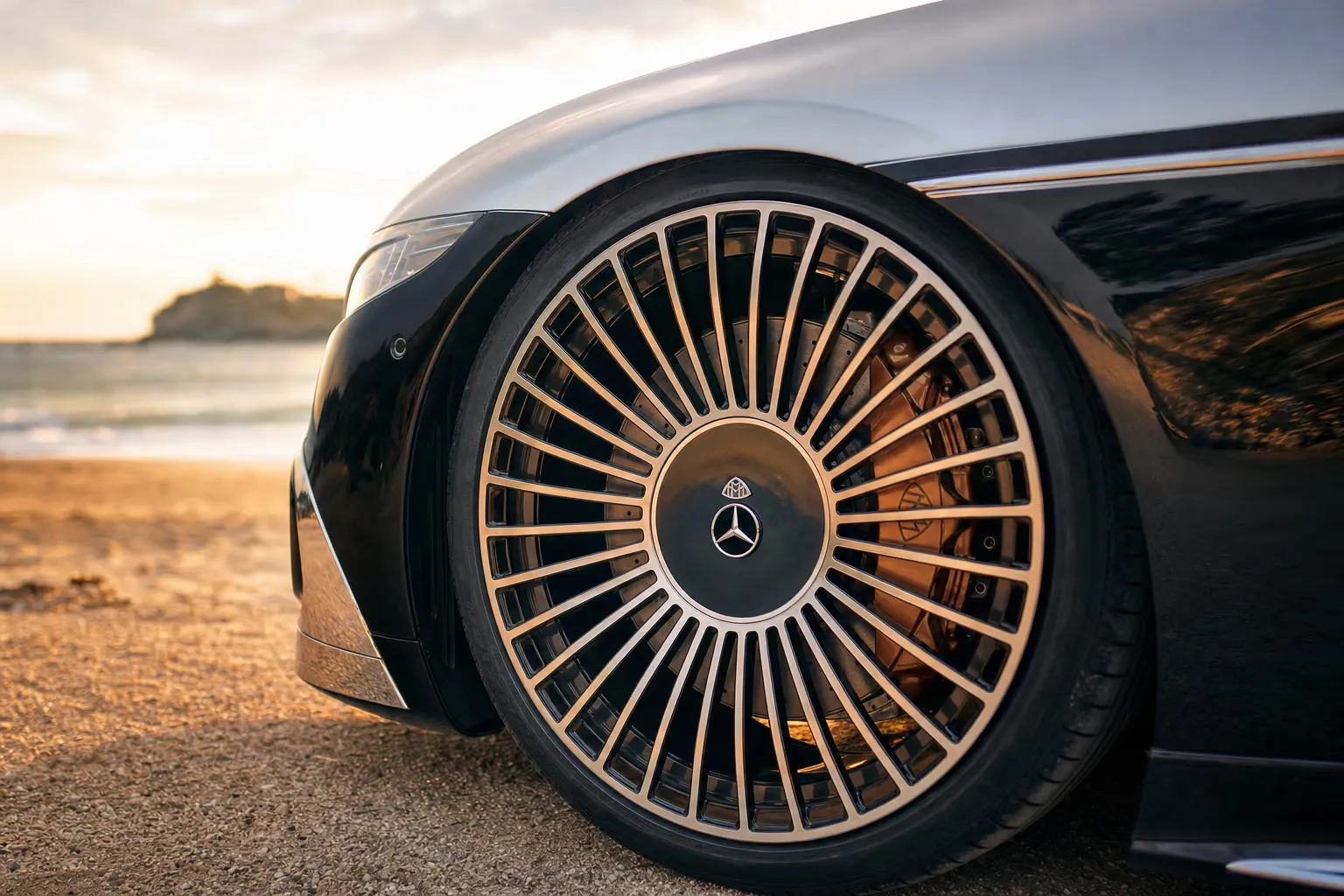 Dettaglio cerchio e pinza freno della Mercedes-Maybach Maybach SL 680