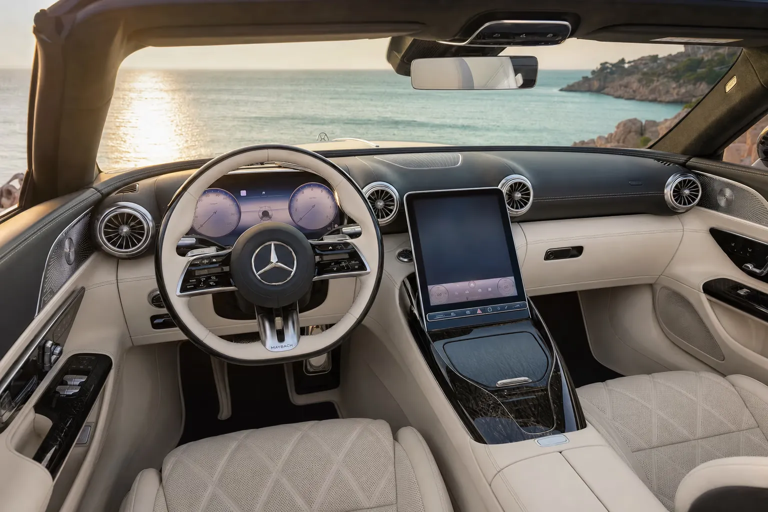 Interni di Mercedes-Maybach Maybach SL 680 – noleggio in Sardegna