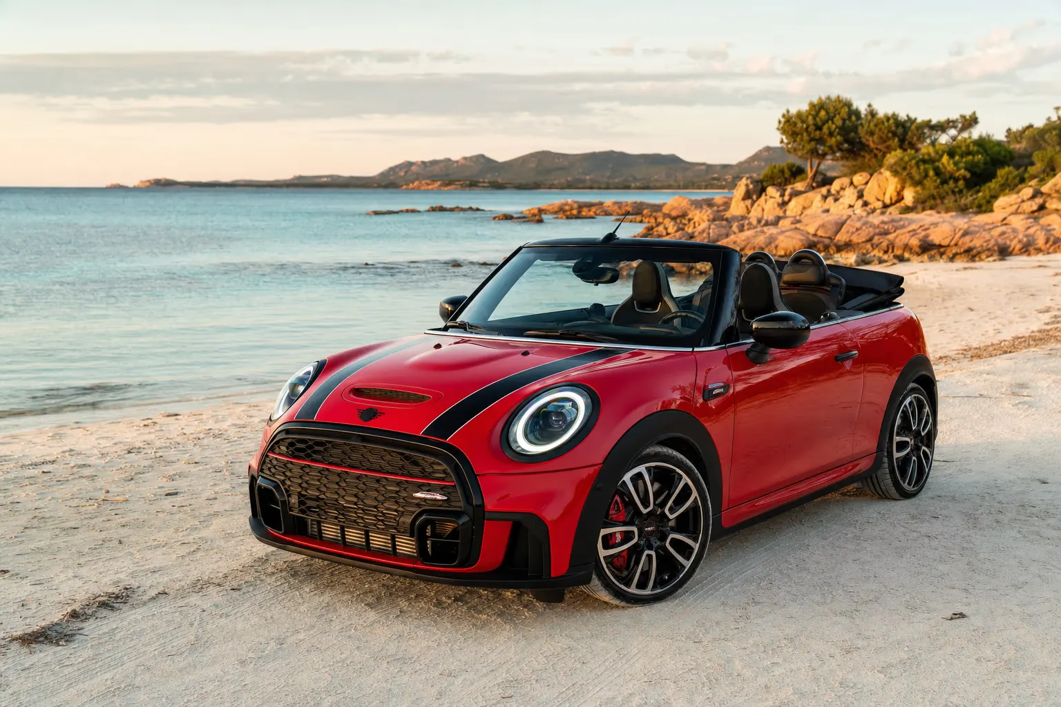 Rent a MINI John Cooper Works Cabrio in Sardinia – LSM Car Luxury