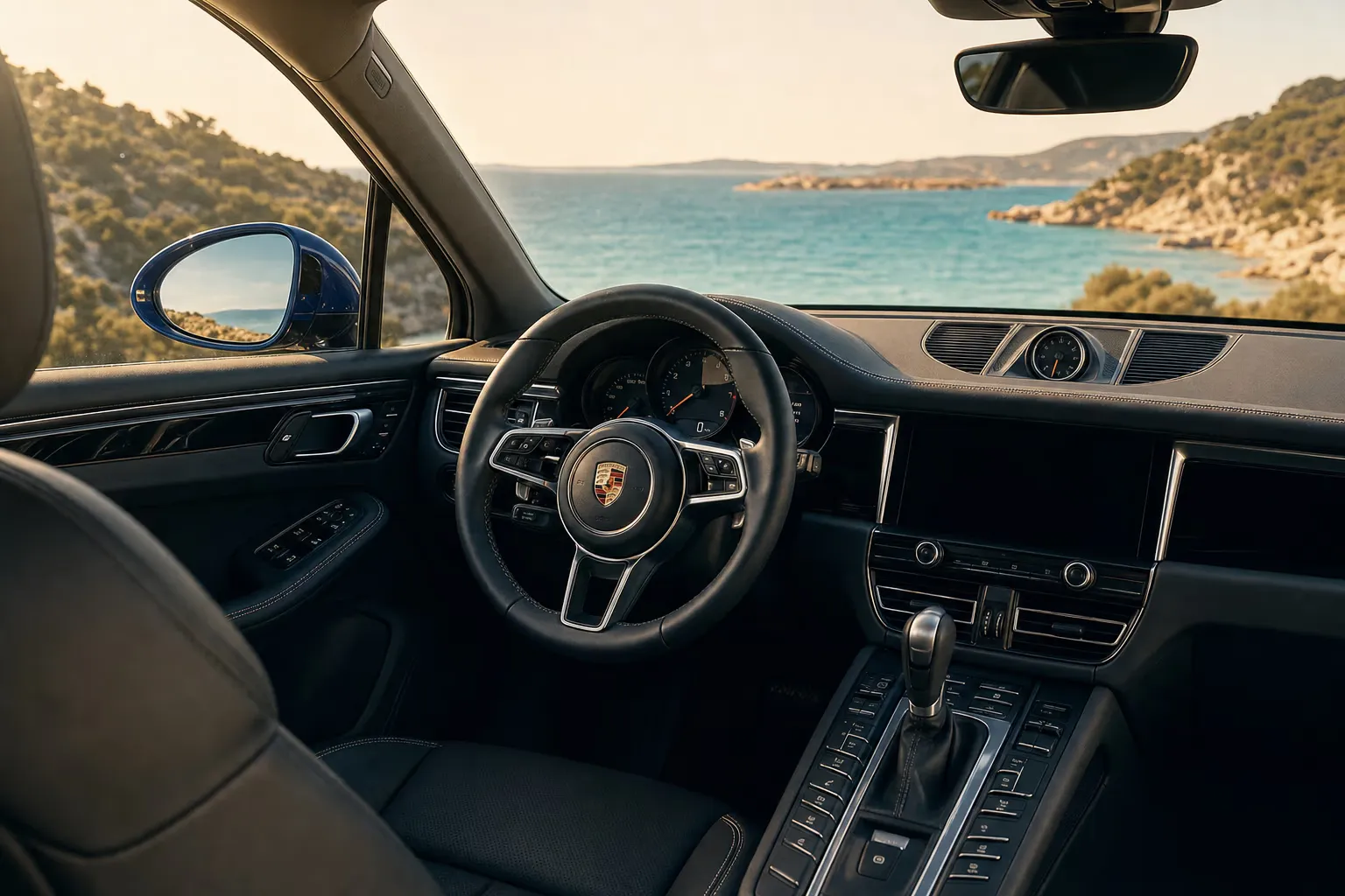 Interni di Porsche Macan – noleggio in Sardegna