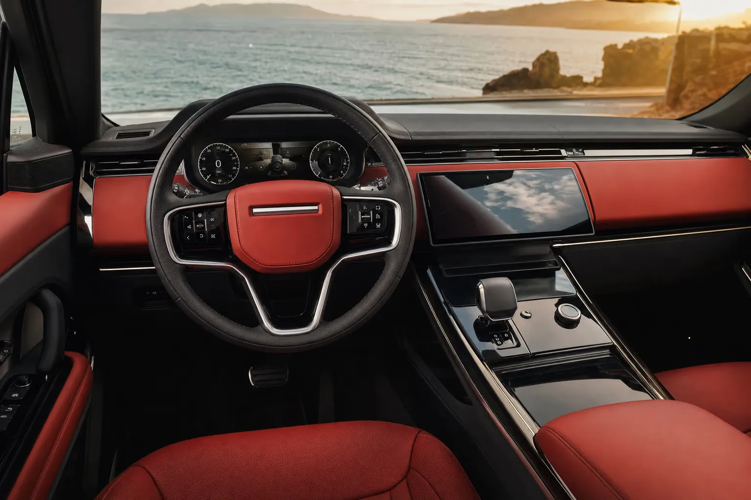 Range Rover Range Rover Sport interior – luxury rental in Sardinia