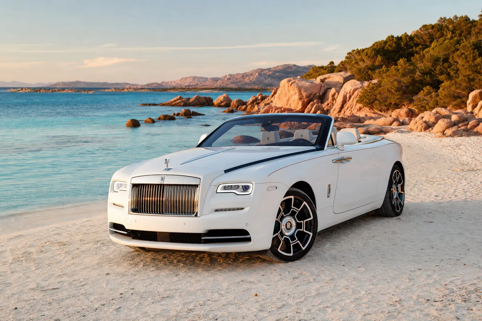 Noleggio Rolls-Royce Dawn in Sardegna – LSM Car Luxury