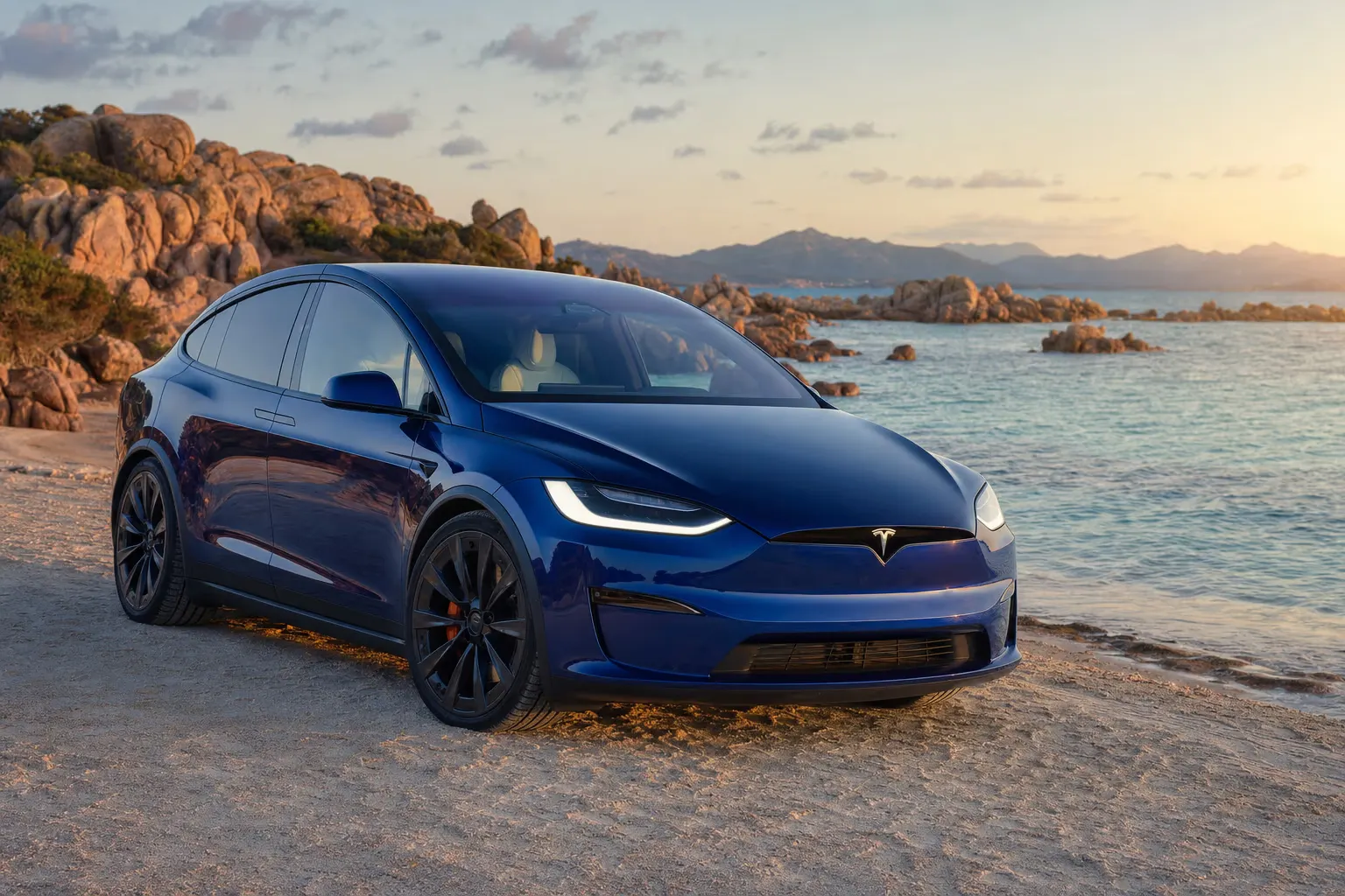 Noleggio Tesla Model X Plaid in Sardegna – LSM Car Luxury